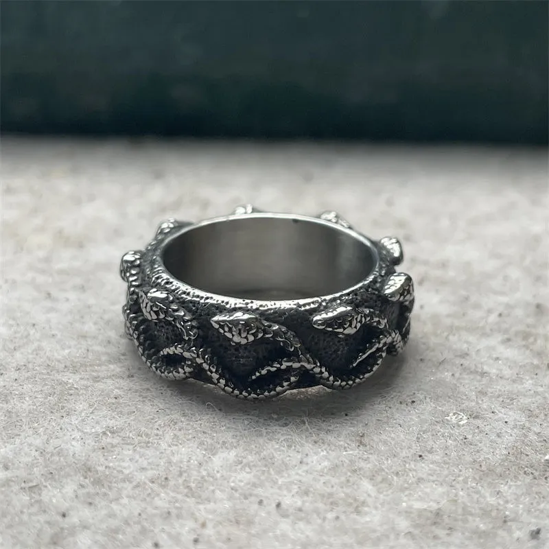 Vintage Cobra Wrap Stainless Steel Snake Ring sold by GTHIC product image thumbnail 3