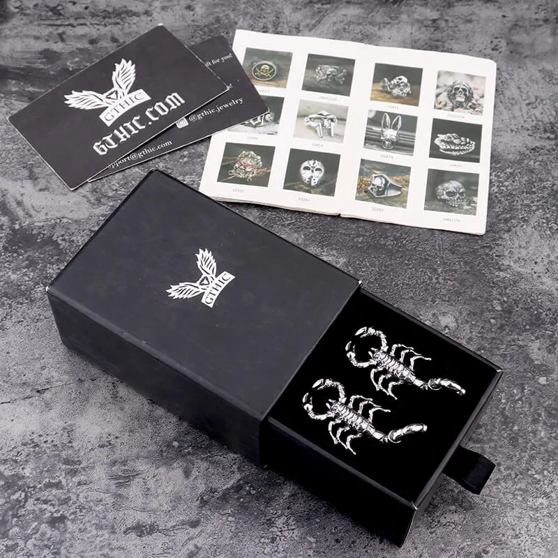 Scorpion Stainless Steel Stud Earrings sold by GTHIC product image thumbnail 5