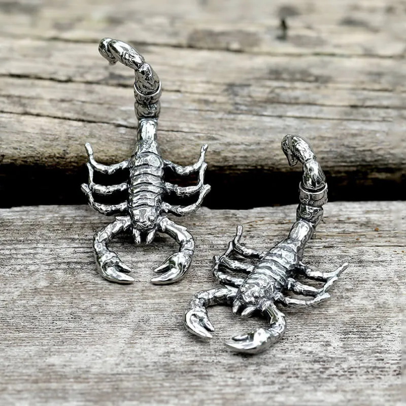 Scorpion Stainless Steel Stud Earrings sold by GTHIC