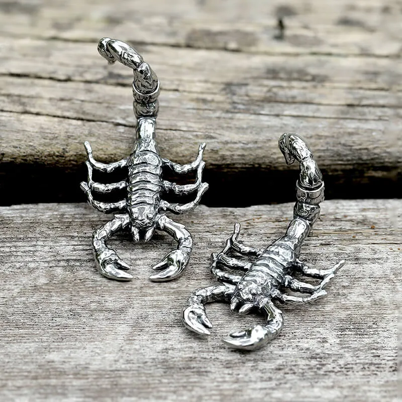 Scorpion Stainless Steel Stud Earrings sold by GTHIC