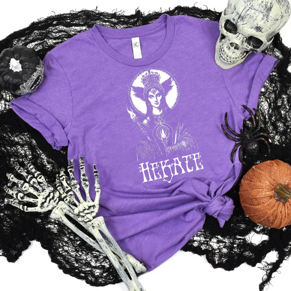Goddess Hekate Short Sleeve T-shirt sold by GTHIC product image thumbnail 3