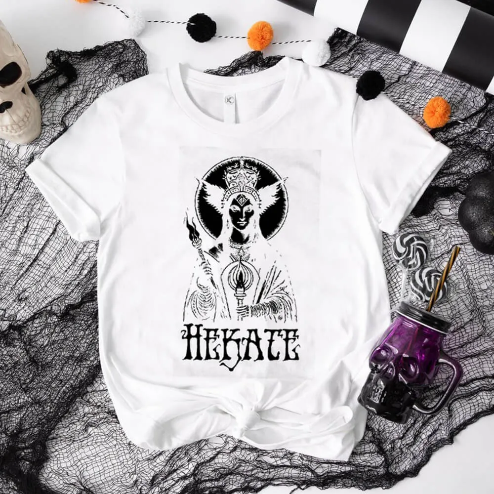 Goddess Hekate Short Sleeve T-shirt sold by GTHIC product image thumbnail 2