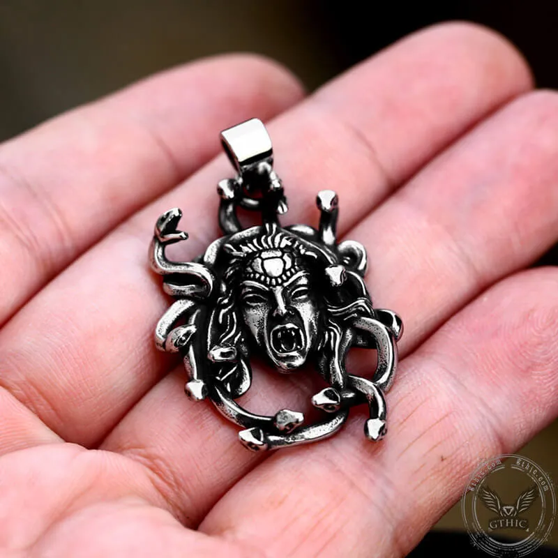 Greek Gorgon Medusa Stainless Steel Pendant sold by GTHIC product image thumbnail 2
