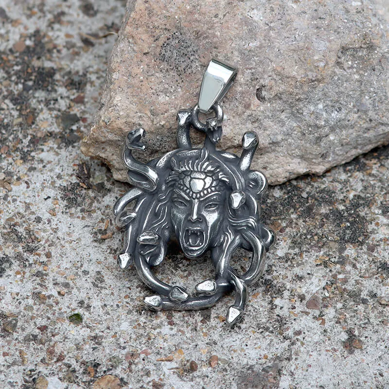 Greek Gorgon Medusa Stainless Steel Pendant sold by GTHIC