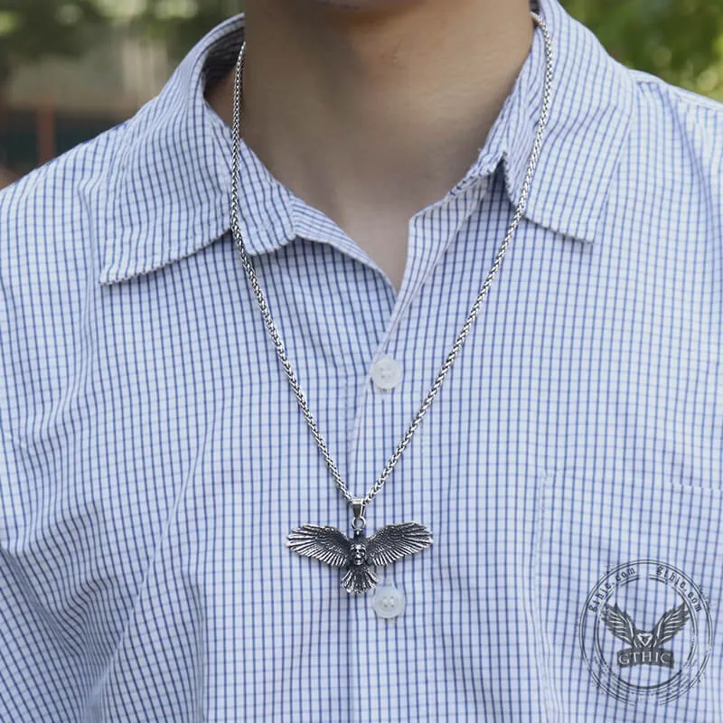 Skull Eagle Stainless Steel Pendant sold by GTHIC product image thumbnail 3