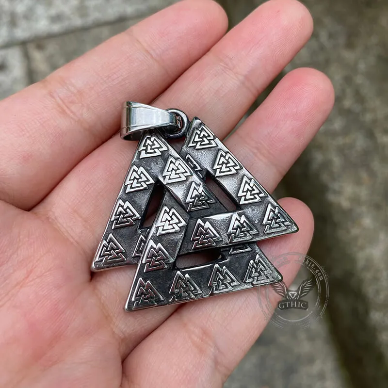 Vintage Valknut Stainless Steel Viking Pendant sold by GTHIC product image thumbnail 2