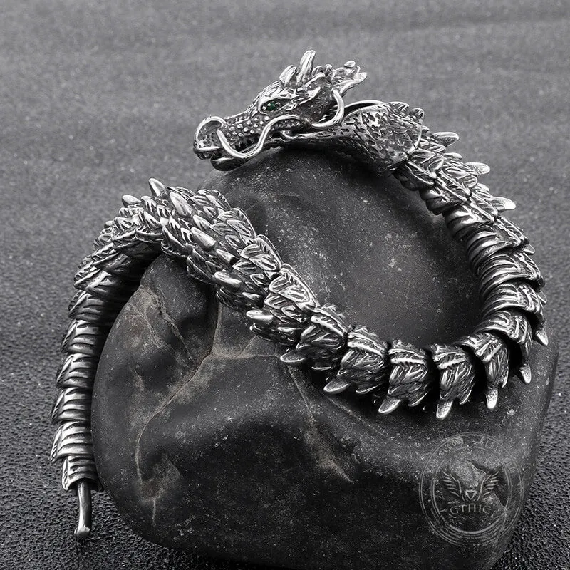 Chinese Dragon Stainless Steel Animal Bracelet sold by GTHIC product image thumbnail 5