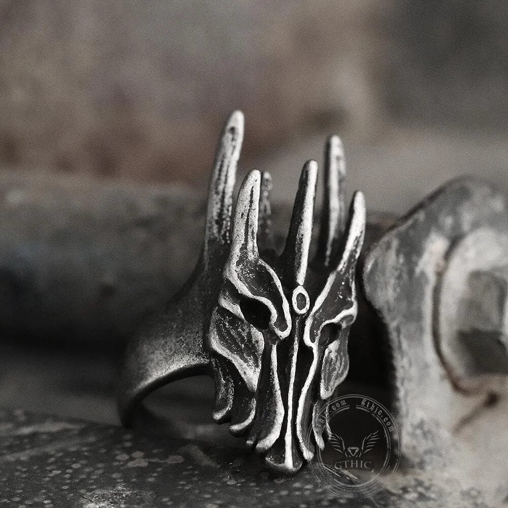 Helm of Sauron Stainless Steel Ring sold by GTHIC product image thumbnail 3