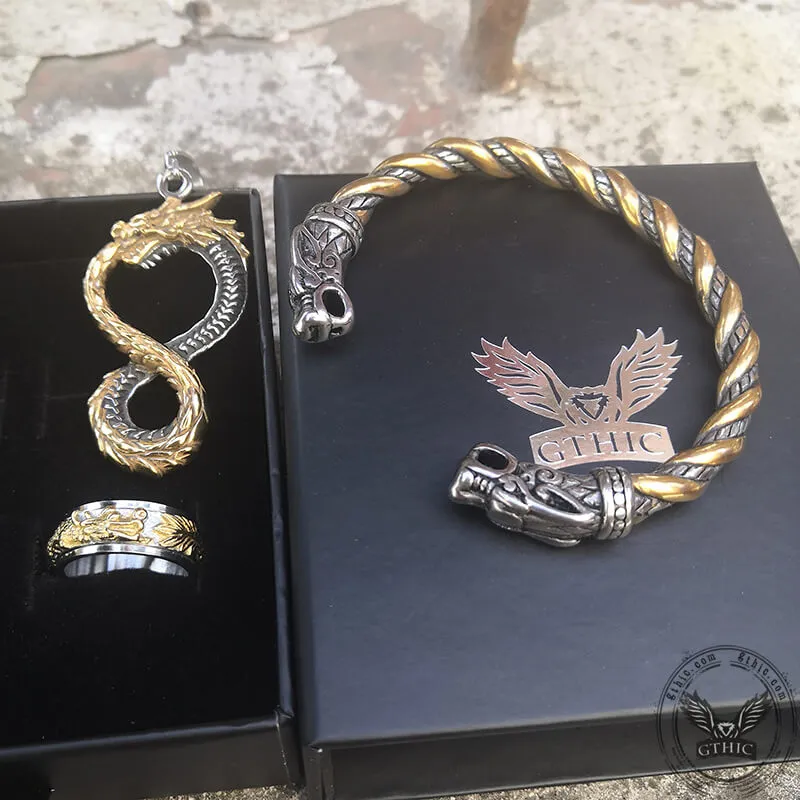 3 Pcs Mystery Dragon Stainless Steel Jewelry Set sold by GTHIC product image thumbnail 5