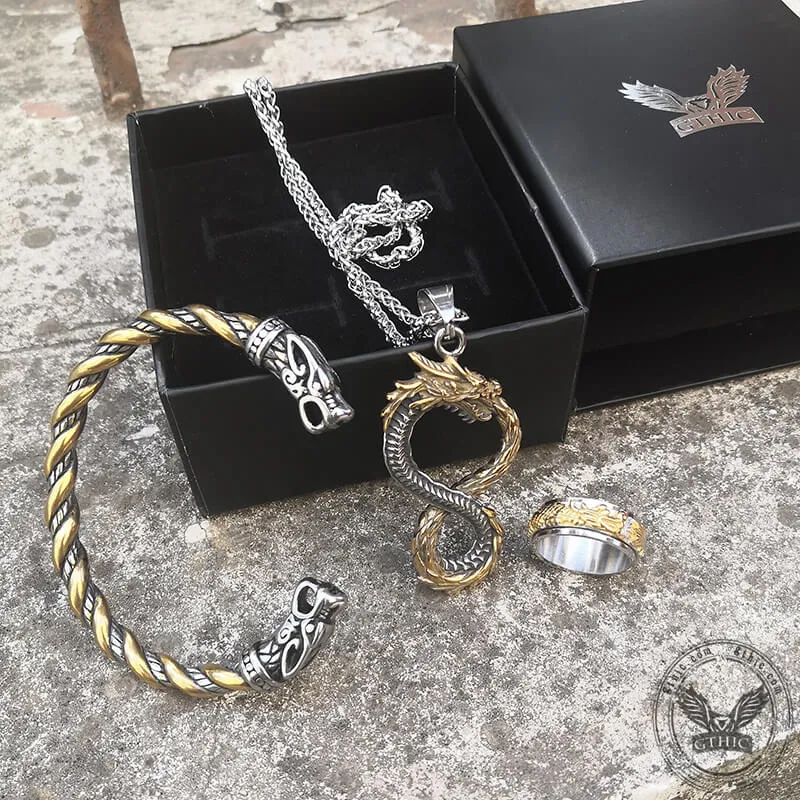 3 Pcs Mystery Dragon Stainless Steel Jewelry Set sold by GTHIC product image thumbnail 3