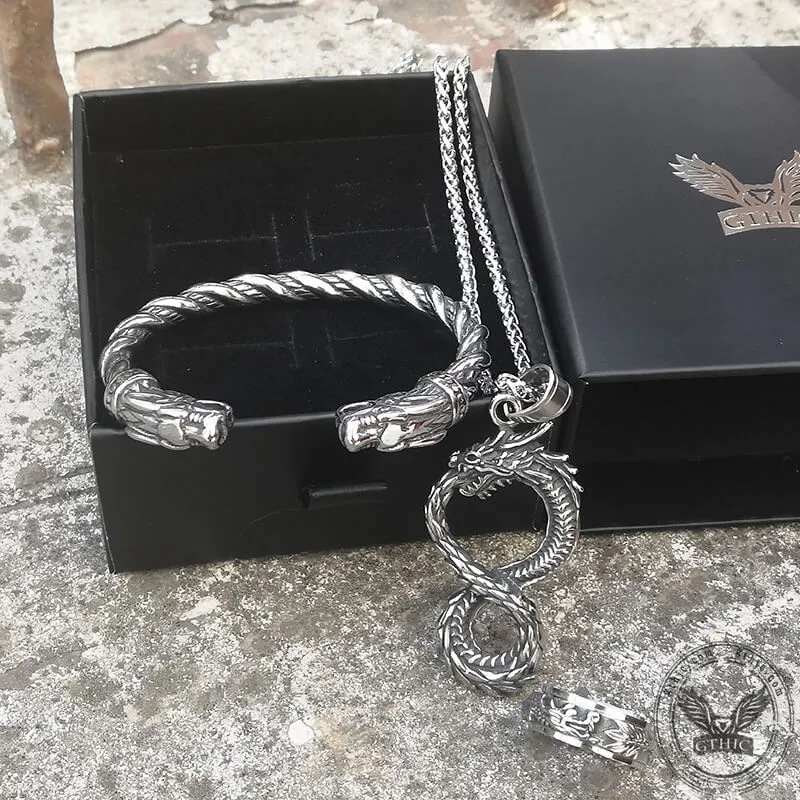 3 Pcs Mystery Dragon Stainless Steel Jewelry Set sold by GTHIC product image thumbnail 4