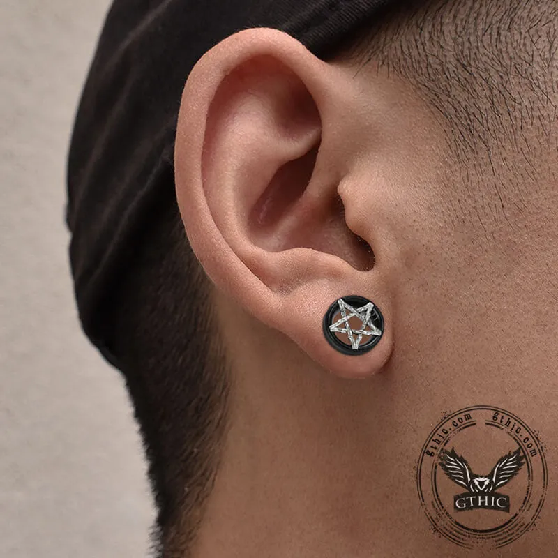 Skull And Star Wood Alloy Ear Gauges sold by GTHIC product image thumbnail 2