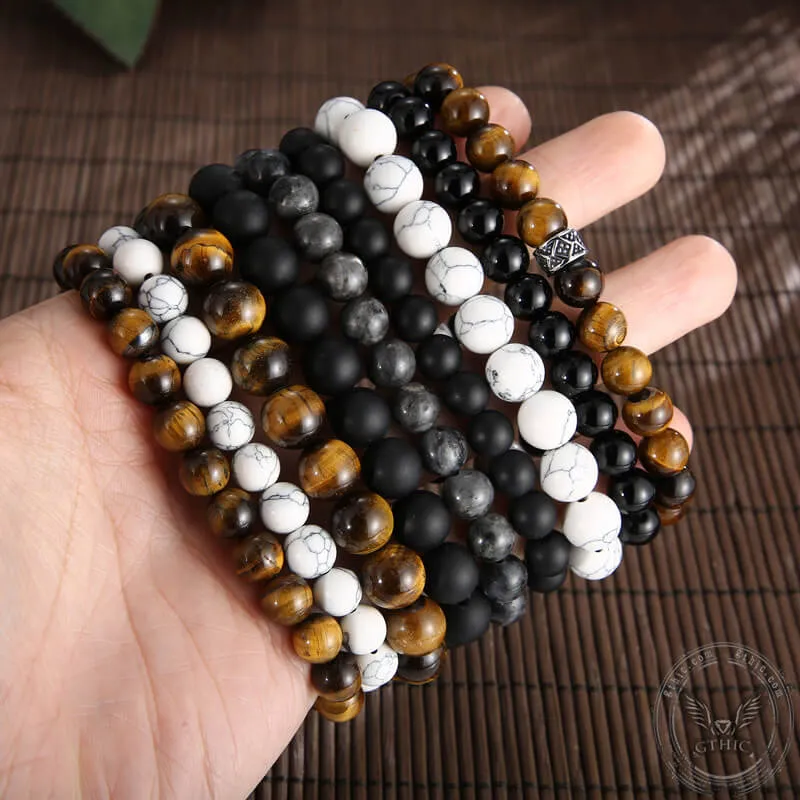 Skull Stainless Steel Beads Bracelet sold by GTHIC product image thumbnail 2