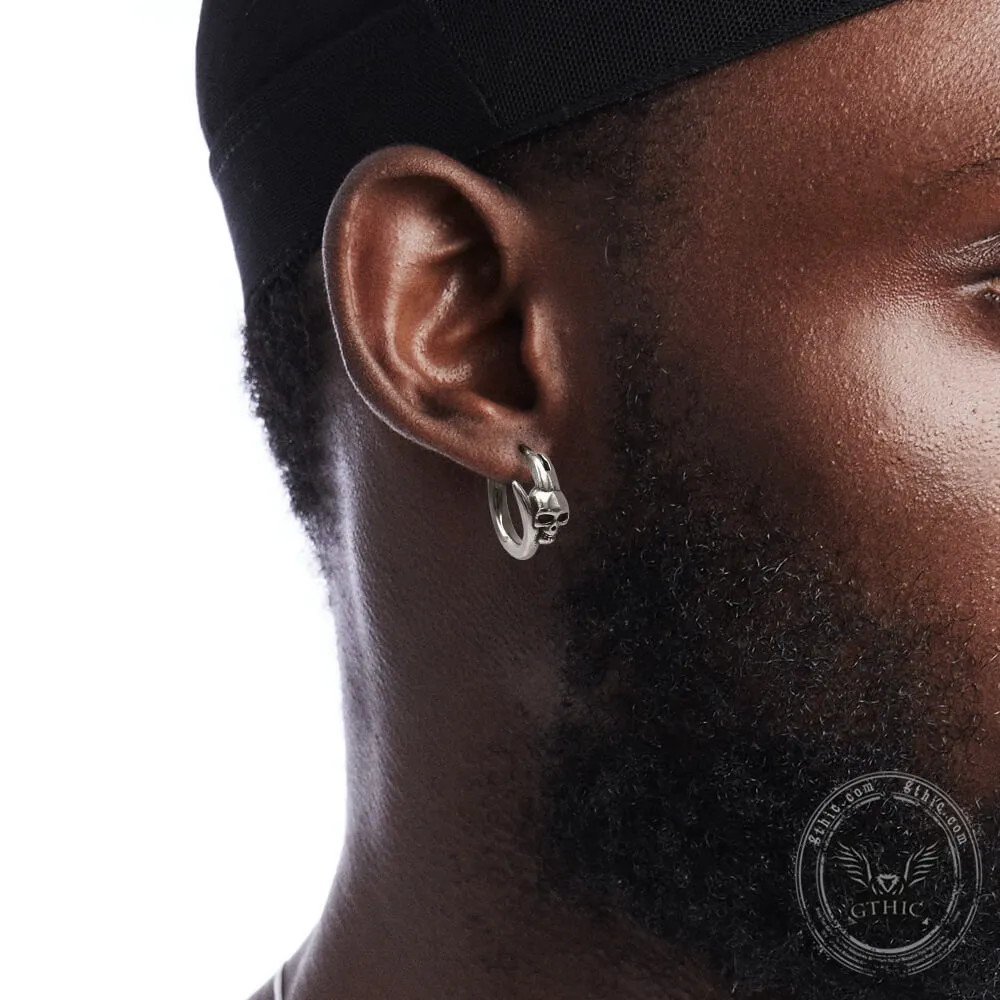 Gothic Skull Stainless Steel Earrings sold by GTHIC product image thumbnail 2