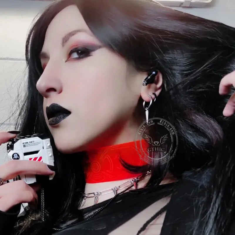 Rivet Sterling Silver Punk Earrings sold by GTHIC product image thumbnail 3