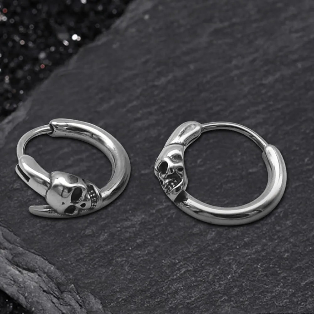 Gothic Skull Stainless Steel Earrings sold by GTHIC