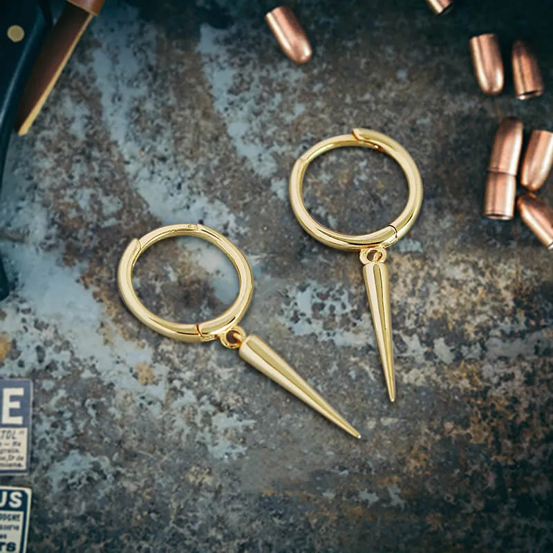 Rivet Sterling Silver Punk Earrings sold by GTHIC product image thumbnail 5