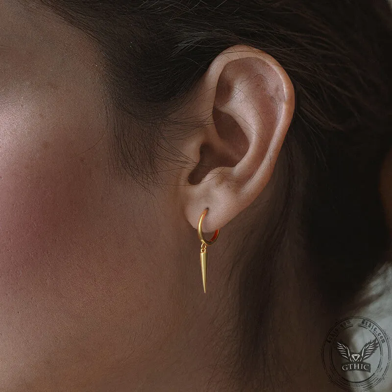 Rivet Sterling Silver Punk Earrings sold by GTHIC product image thumbnail 2