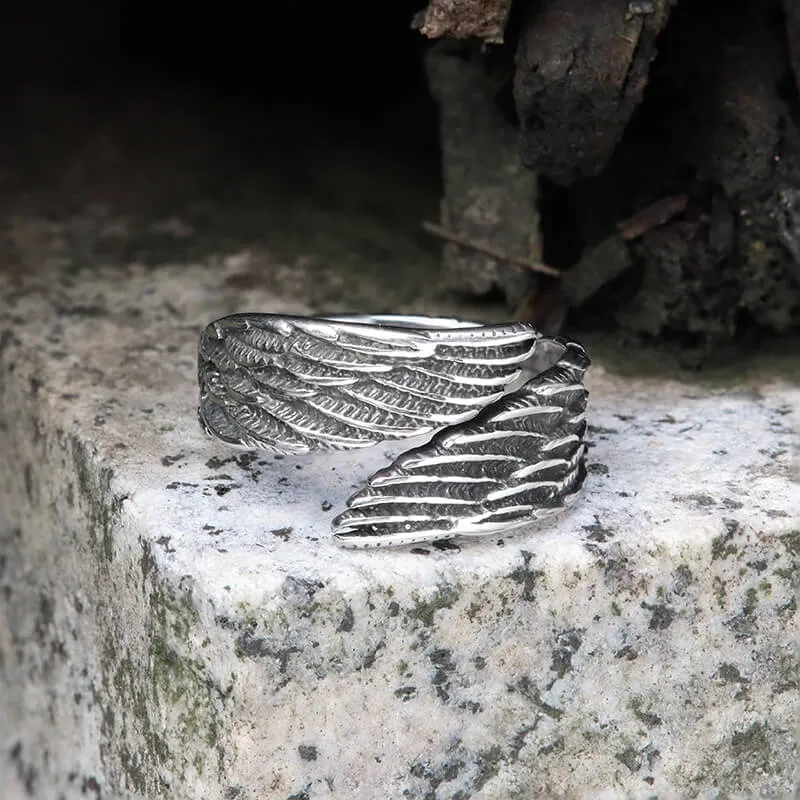 Angel Wing Stainless Steel Ring sold by GTHIC