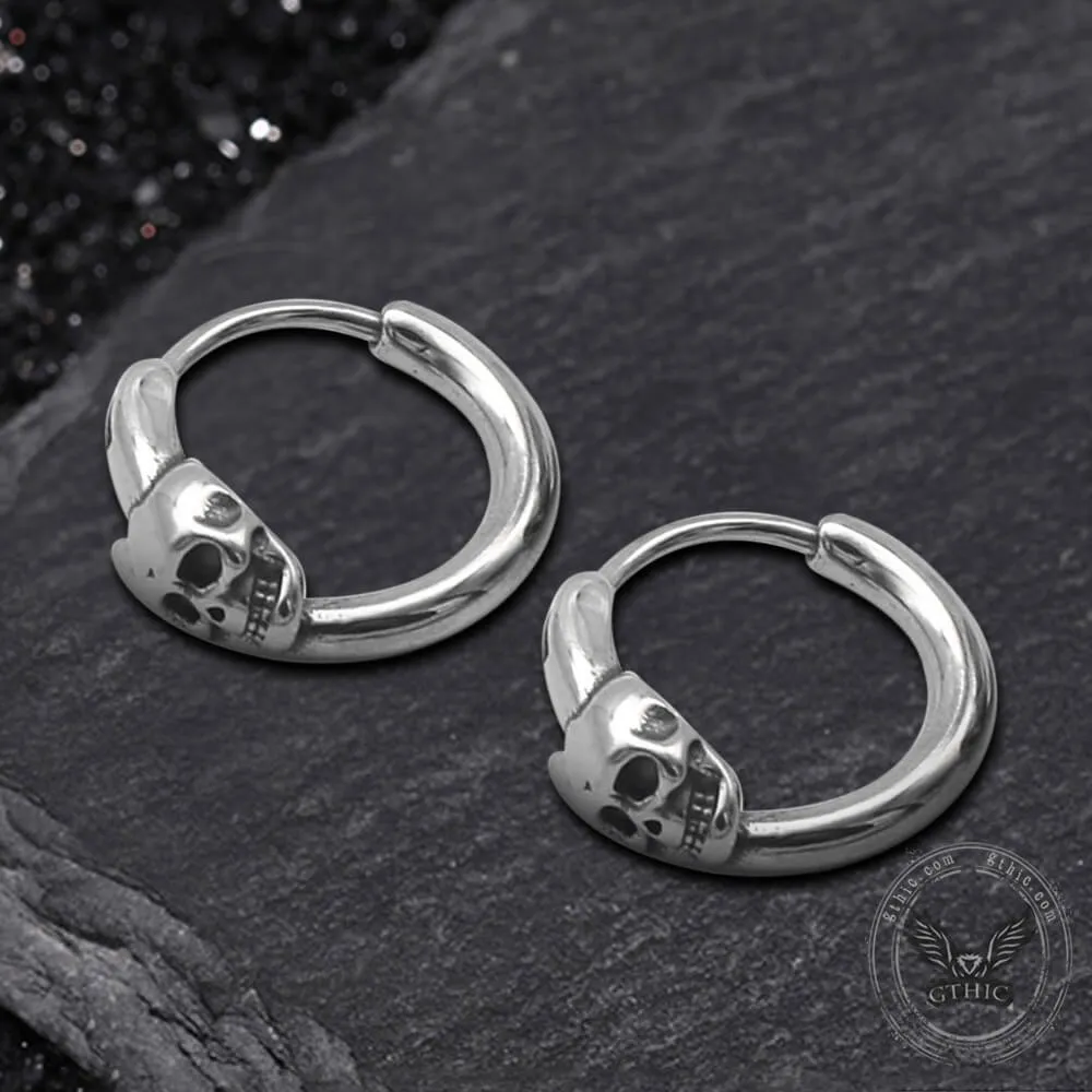 Gothic Skull Stainless Steel Earrings sold by GTHIC product image thumbnail 5