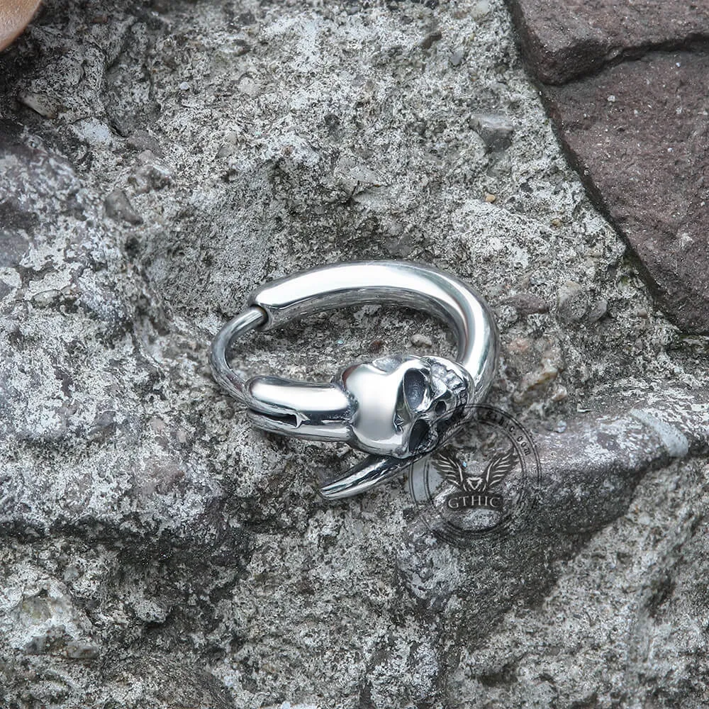 Gothic Skull Stainless Steel Earrings sold by GTHIC product image thumbnail 4