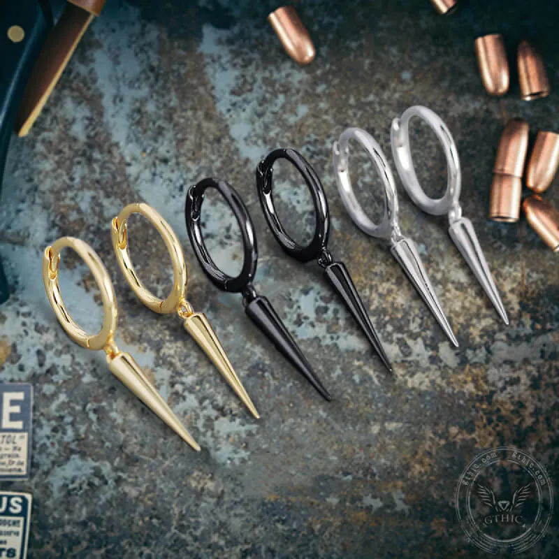 Rivet Sterling Silver Punk Earrings sold by GTHIC