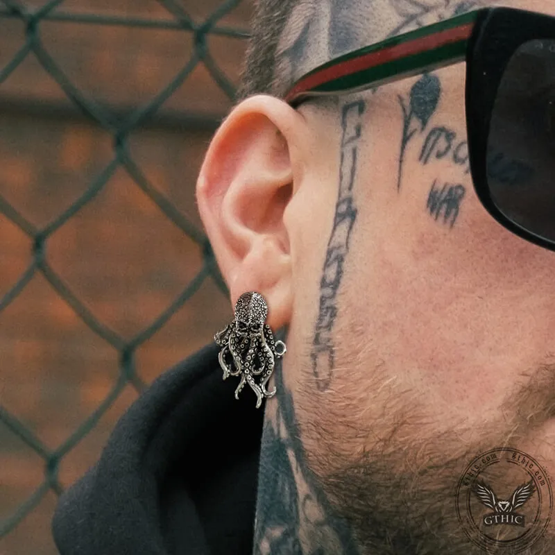 Punk Octopus Stainless Steel Animal Earrings sold by GTHIC product image thumbnail 2