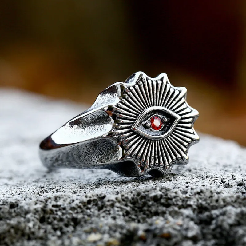 Masonic Eye Stainless Steel Ring sold by GTHIC