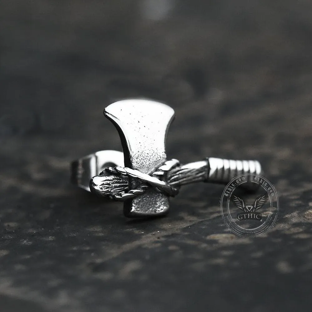 Retro Ax Stainless Steel Ear Stud sold by GTHIC product image thumbnail 2