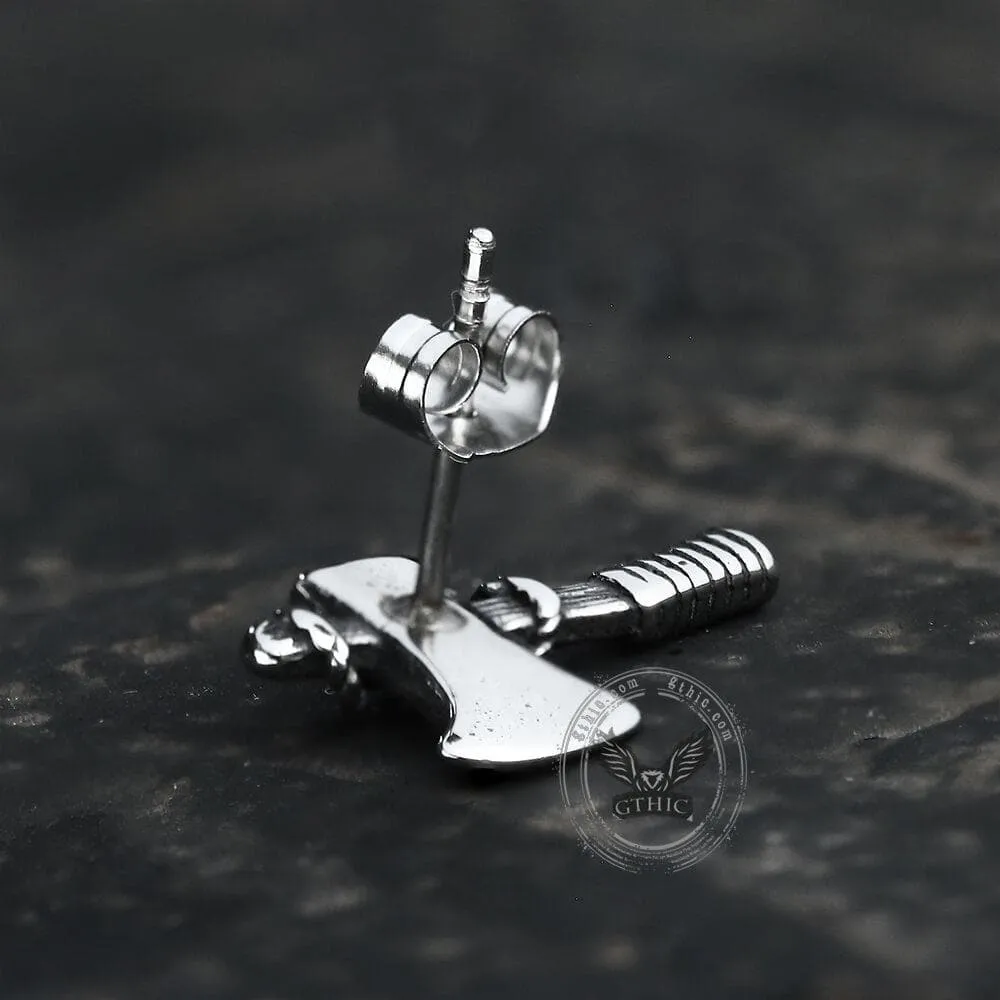 Retro Ax Stainless Steel Ear Stud sold by GTHIC product image thumbnail 3