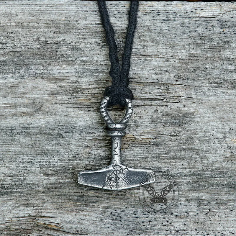Retro Thor's Hammer Stainless Steel Viking Pendant sold by GTHIC product image thumbnail 4