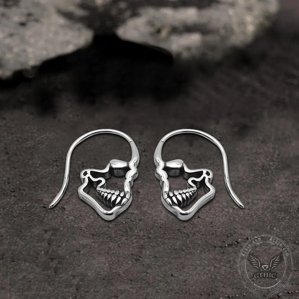 Hollow Skull Stainless Steel Earrings sold by GTHIC product image thumbnail 4