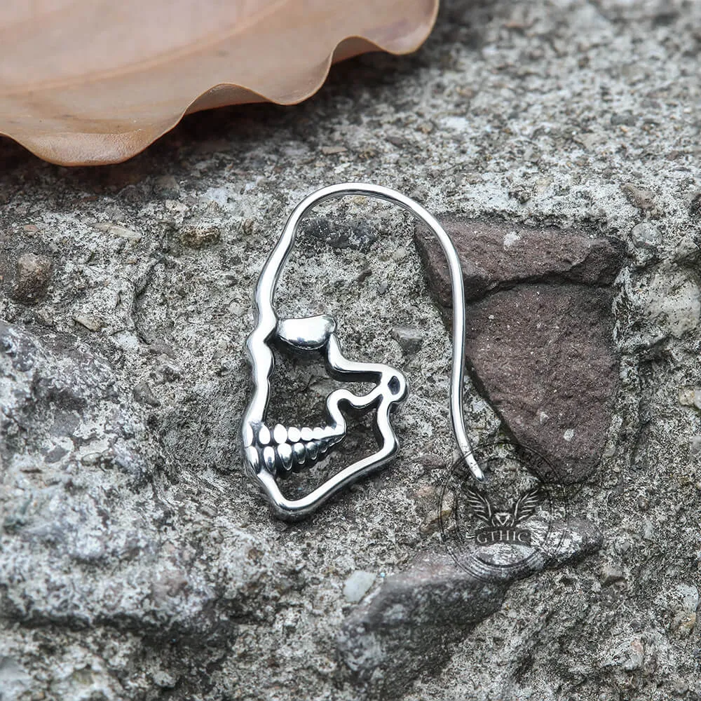 Hollow Skull Stainless Steel Earrings sold by GTHIC product image thumbnail 5