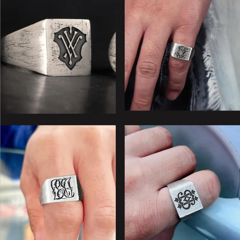 Vintage 26 Alphabet Sterling Silver Ring sold by GTHIC product image thumbnail 2