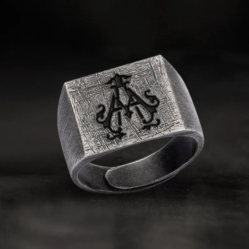 Vintage 26 Alphabet Sterling Silver Ring sold by GTHIC