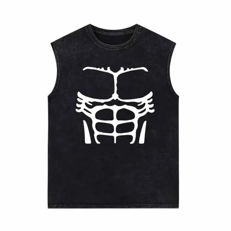 Sexy Body Muscle Vintage Washed Vest Top sold by GTHIC