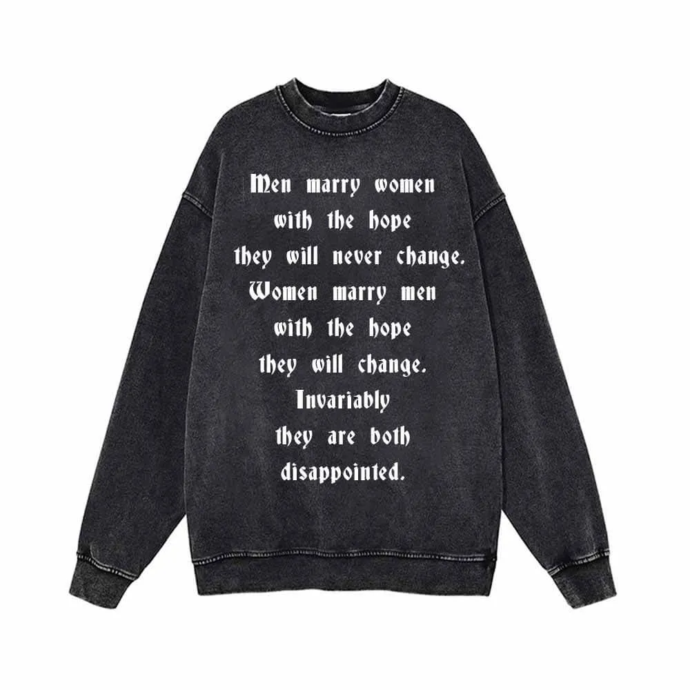 Men Marry Women With The Hope Vintage Washed Sweatshirt sold by GTHIC