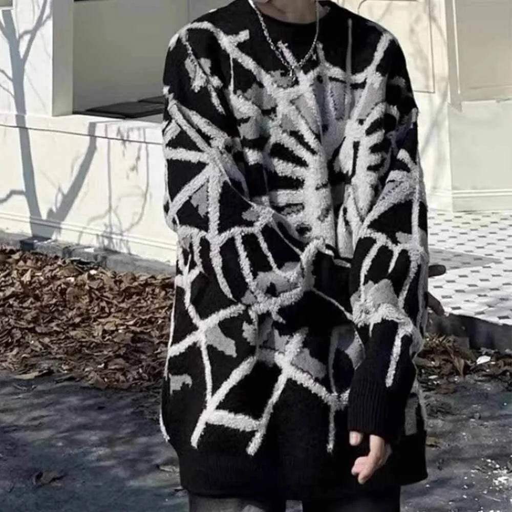 Spider Web Jacquard High Street Crew Neck Sweater sold by GTHIC