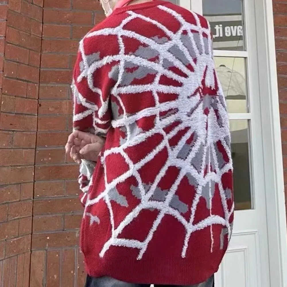 Spider Web Jacquard High Street Crew Neck Sweater sold by GTHIC product image thumbnail 2