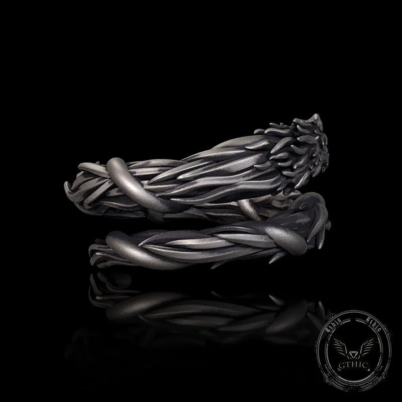 Domineering Hovering Dragon Sterling Silver Ring sold by GTHIC product image thumbnail 5