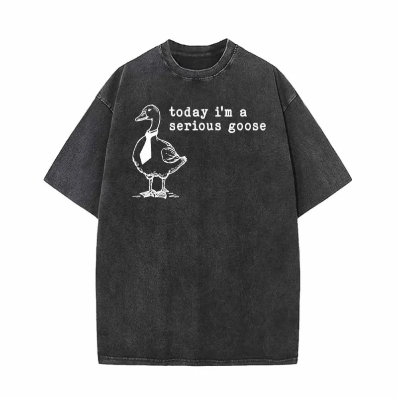 Today I’m A Serious Goose Vintage Washed T-shirt sold by GTHIC
