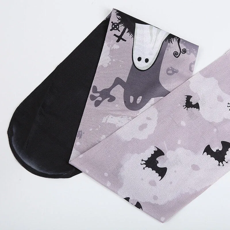 Halloween Ghost Pumpkin Bat Print Socks sold by GTHIC product image thumbnail 4