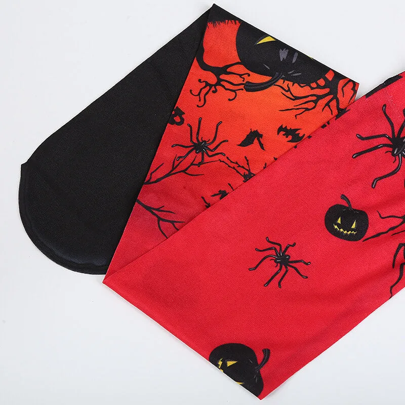 Halloween Ghost Pumpkin Bat Print Socks sold by GTHIC product image thumbnail 2