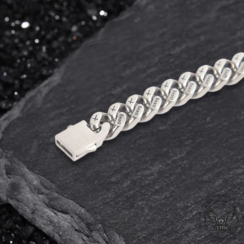 Simple Beast Cross Cuban Link Stainless Steel Bracelet sold by GTHIC product image thumbnail 3