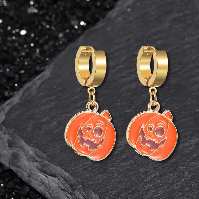 Halloween Ghost Pumpkin Stainless Steel Earrings sold by GTHIC product image thumbnail 4