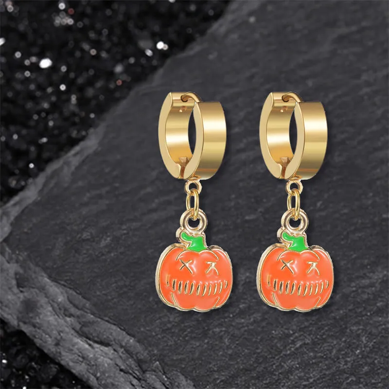 Halloween Ghost Pumpkin Stainless Steel Earrings sold by GTHIC product image thumbnail 5