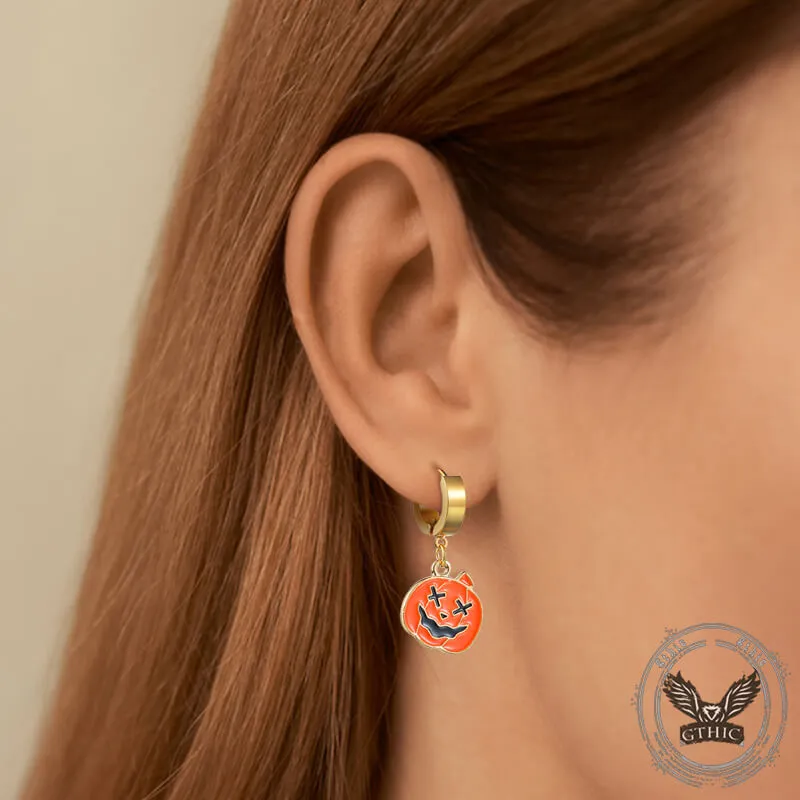 Halloween Ghost Pumpkin Stainless Steel Earrings sold by GTHIC product image thumbnail 2