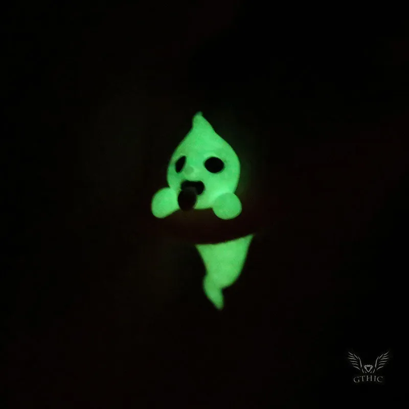 Ghost Pumpkin Halloween Stainless Steel Stud Earrings sold by GTHIC product image thumbnail 3