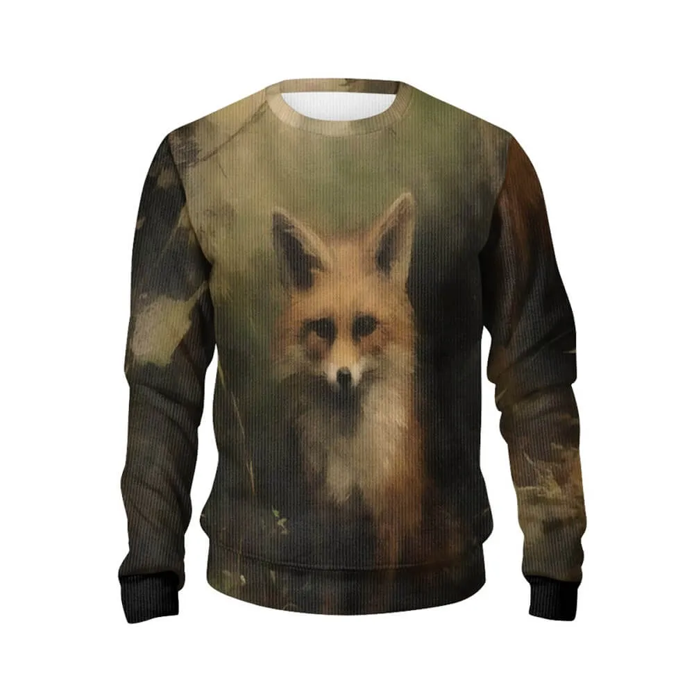 Forest Cute Fox Print Sweater sold by GTHIC product image thumbnail 2