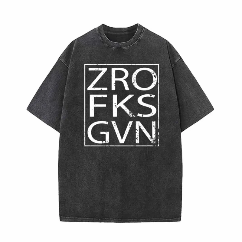 Square Frame English Letters Vintage Washed T-shirt sold by GTHIC